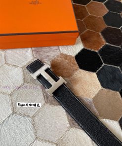 Hermes Classic Men's Belt Togo Leather with Stainless Steel Weld Buckle 38mm, Combining Prac r8sg8t90