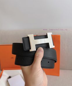 Hermes HERMESConstance belt buckle&double-sided leather belt 38mm, made of Epsom original ca mf886w6z