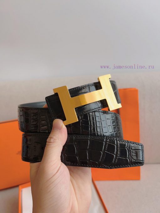 Hermes HERMESConstance belt buckle&double-sided leather belt 38mm, made of Epsom original ca kaii2vqt - Image 2