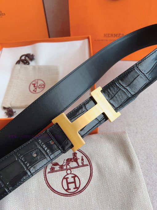 Hermes HERMESConstance belt buckle&double-sided leather belt 38mm, made of Epsom original ca kaii2vqt - Image 5