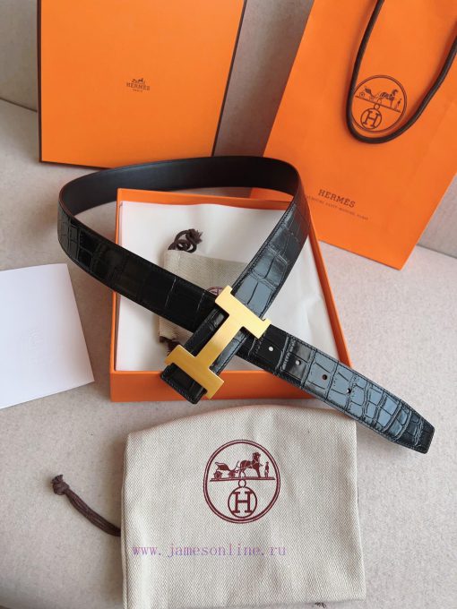 Hermes HERMESConstance belt buckle&double-sided leather belt 38mm, made of Epsom original ca kaii2vqt - Image 8