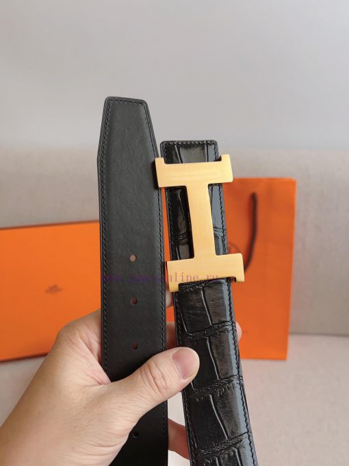 Hermes HERMESConstance belt buckle&double-sided leather belt 38mm, made of Epsom original ca kaii2vqt - Image 9