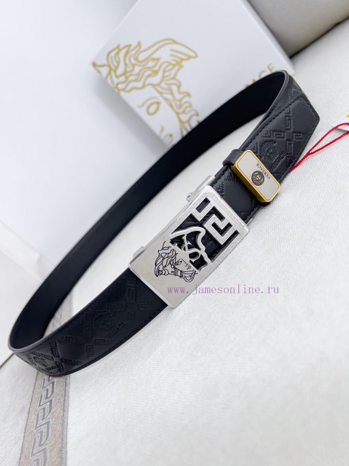 Versace Versace. ️ Belt and belt automatic beltAutomatic belt, classic head buckle made of p s7c7jb99 - Image 6