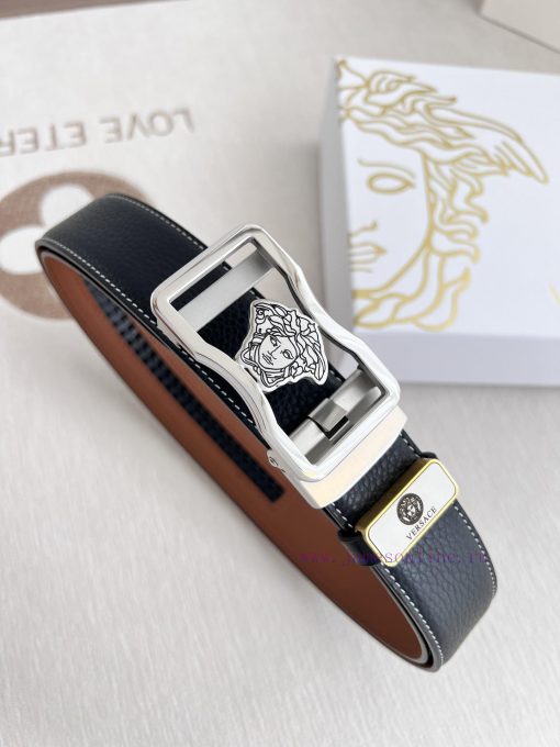 Versace Versace. ️ Belt and belt automatic beltAutomatic belt, classic head buckle made of p v6g4gaqf - Image 4