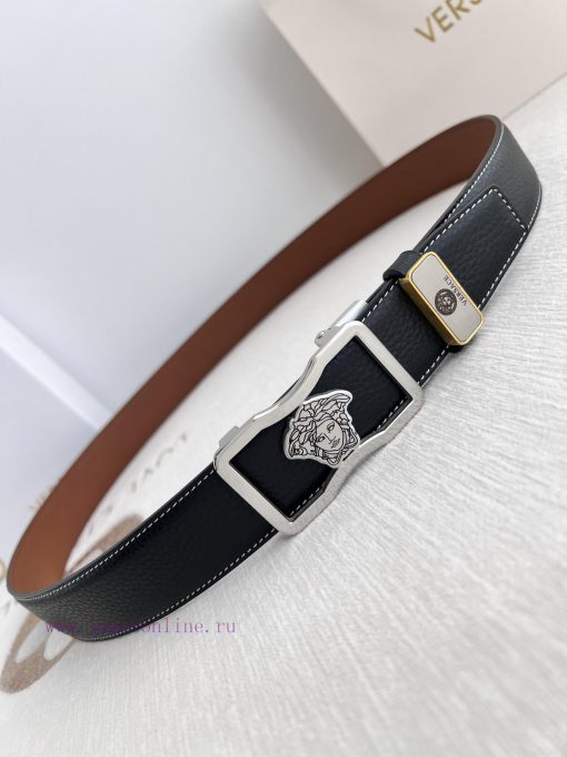 Versace Versace. ️ Belt and belt automatic beltAutomatic belt, classic head buckle made of p v6g4gaqf - Image 15