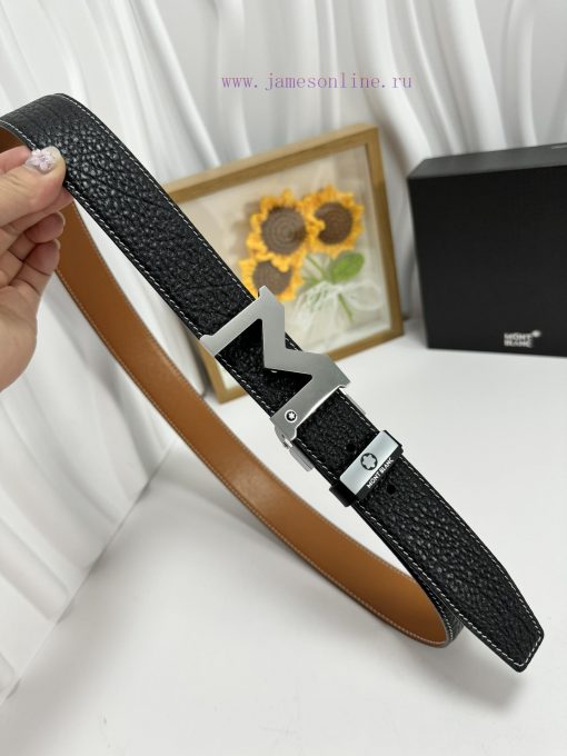 MontblancMaterial: Leather Belt with 100% Head Layer. The leather belt is guaranteed to be g sus6t245 - Image 12