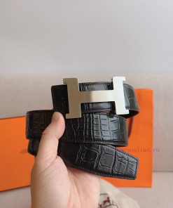 Hermes HERMESConstance belt buckle&double-sided leather belt 38mm, made of Epsom original ca elp15625