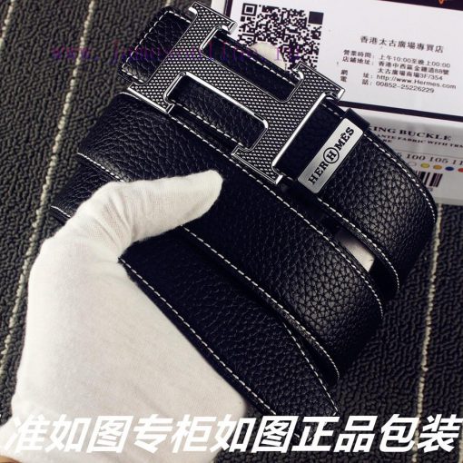Hermes Her..mes️Identify and receive a punch as a giftMaterial: 100% head layer cowhide belt zcnnatwg - Image 3