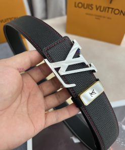 LV... Louis Vuitton ️Hanging buckle, new double-sided belt body, pure steel buckle head, top 3prfuxv1