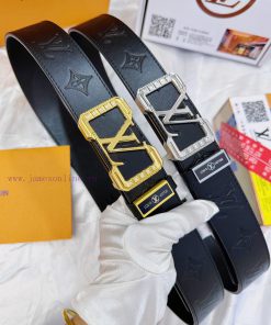 Belt LV Louis Vuitton's top tier replicaThe waistband is made of 100% head layer cowhide, en 2hvxlatq