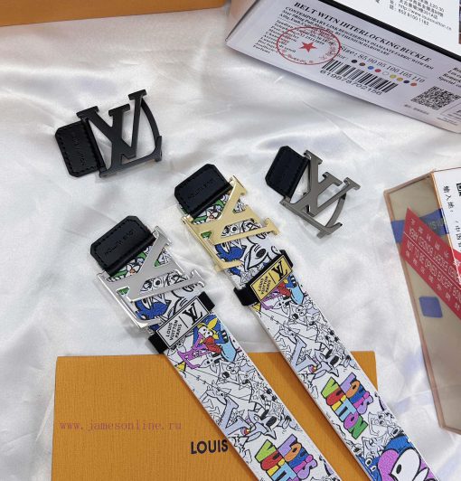 Belt LV Louis Vuitton's top tier replicaThe waistband is made of 100% cowhide, ensuring a ge dnhk5kza - Image 2