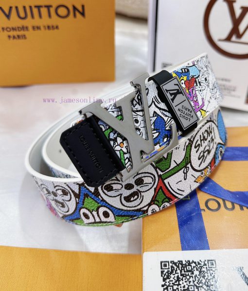 Belt LV Louis Vuitton's top tier replicaThe waistband is made of 100% cowhide, ensuring a ge ti1jtu2g - Image 4