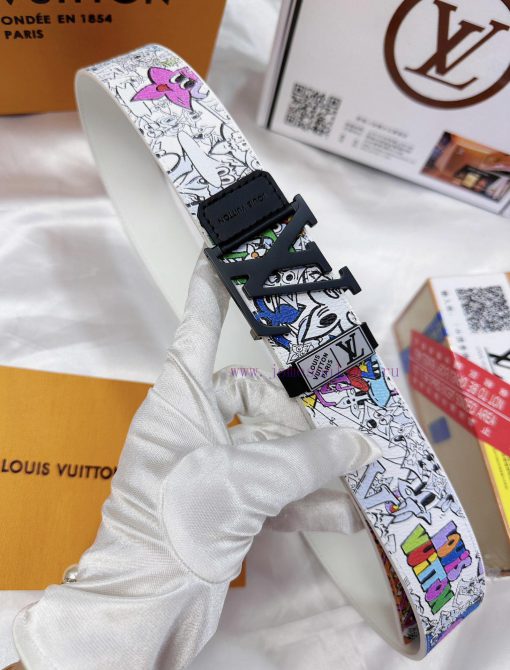 Belt LV Louis Vuitton's top tier replicaThe waistband is made of 100% cowhide, ensuring a ge ti1jtu2g - Image 7