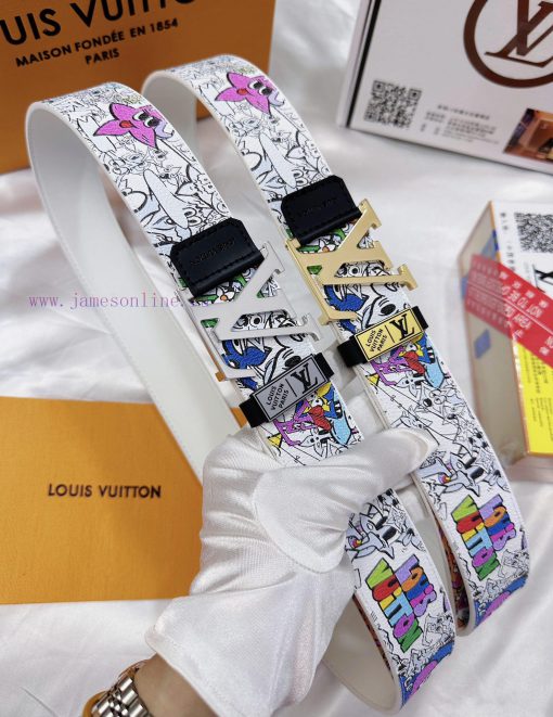 Belt LV Louis Vuitton's top tier replicaThe waistband is made of 100% cowhide, ensuring a ge dnhk5kza - Image 9