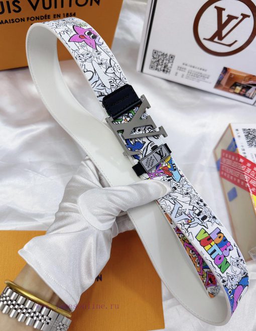 Belt LV Louis Vuitton's top tier replicaThe waistband is made of 100% cowhide, ensuring a ge ti1jtu2g - Image 10