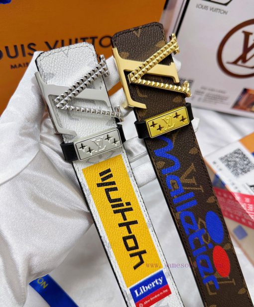 Belt LV Louis Reproduction-The waistband is made of 100% imported original cowhide, ensuring wrf41zkt - Image 11
