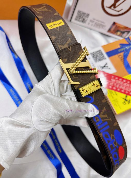 Belt LV Louis Reproduction-The waistband is made of 100% imported original cowhide, ensuring wrf41zkt - Image 15