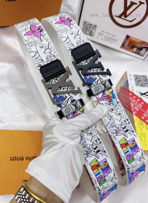 Belt LV Louis Vuitton's top tier replicaThe waistband is made of 100% cowhide, ensuring a ge i96nuqpc - Image 19