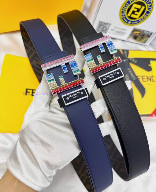 Belt FENDI Fendi ReproductionThe waistband is made of 100% head layer cowhide, ensuring genu dc0xdjig - Image 5