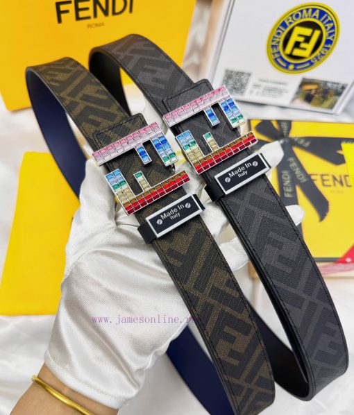 Belt FENDI Fendi ReproductionThe waistband is made of 100% head layer cowhide, ensuring genu dc0xdjig - Image 13