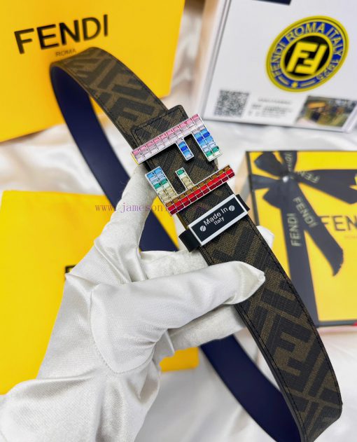 Belt FENDI Fendi ReproductionThe waistband is made of 100% head layer cowhide, ensuring genu dc0xdjig - Image 15