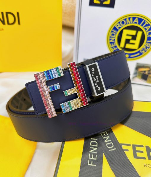 Belt FENDI Fendi ReproductionThe waistband is made of 100% head layer cowhide, ensuring genu 2y2it007 - Image 16
