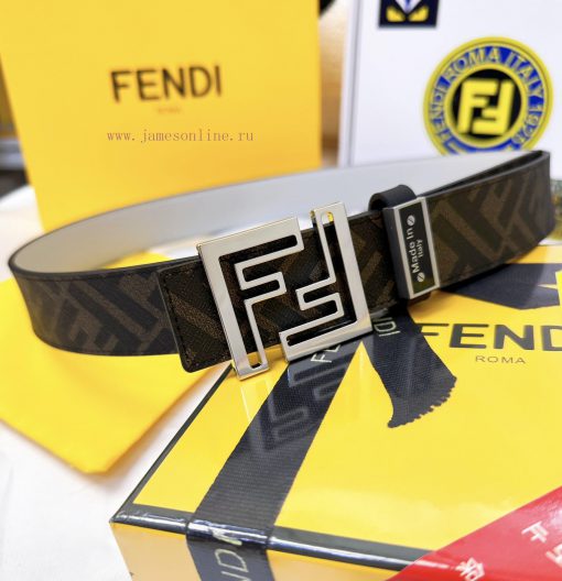 Belt FENDI Fendi ReproductionThe waistband is made of 100% cowhide, ensuring a double-layer drhfpibu - Image 7