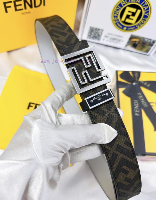 Belt FENDI Fendi ReproductionThe waistband is made of 100% cowhide, ensuring a double-layer drhfpibu - Image 13