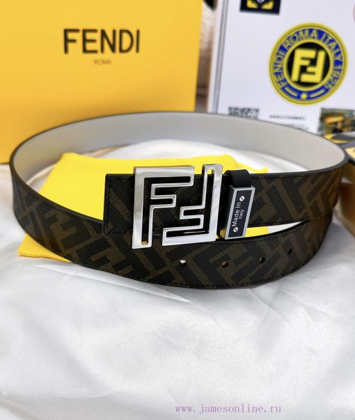 Belt FENDI Fendi ReproductionThe waistband is made of 100% cowhide, ensuring a double-layer drhfpibu - Image 14