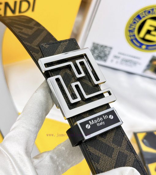 Belt FENDI Fendi ReproductionThe waistband is made of 100% cowhide, ensuring a double-layer drhfpibu - Image 18