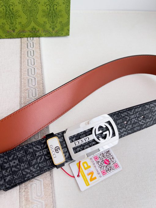 Gucci Gucci Belt ️ BeltHanging buckle, pure steel material buckle head, top layer cowhide, p kqirhrab - Image 5