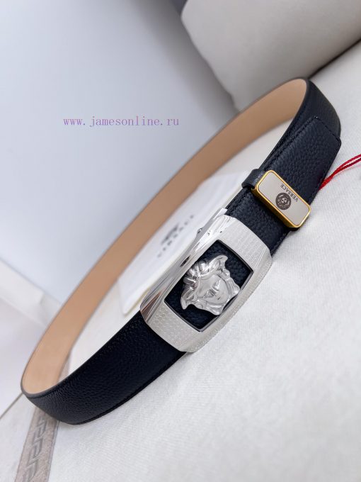Versace Versace. ️ Belt and belt automatic beltAutomatic belt, classic head buckle made of p 8riprywm - Image 6