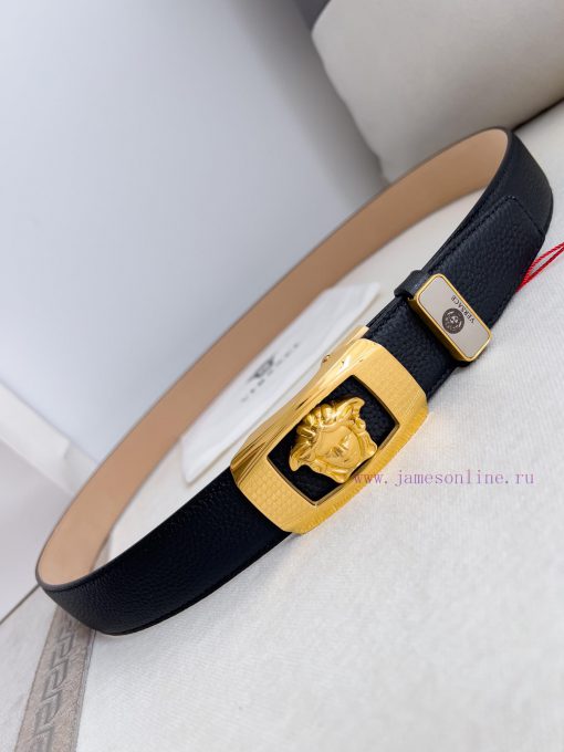 Versace Versace. ️ Belt and belt automatic beltAutomatic belt, classic head buckle made of p 8riprywm - Image 7