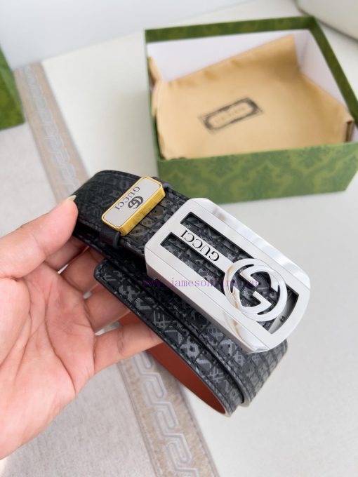 Gucci Gucci Belt ️ BeltHanging buckle, pure steel material buckle head, top layer cowhide, p qej6v1hu - Image 14