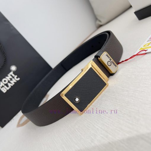 Montblanc Montblanc ️ Belt and beltBuckle, new original classic boutique two-color buckle, p 0xo5wgdf - Image 10