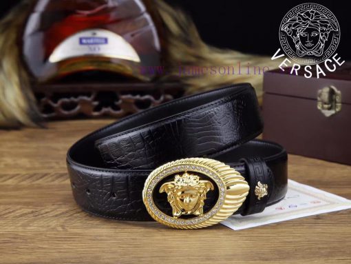 Complete setVERSACE100% dual color pure steel buckle materialThe front material of the belt j0edtu40 - Image 3