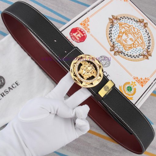 Belt belt Versace cowhide beltMen's belt material: 100% head layer cowhide belt, guaranteed 0islodjm - Image 3