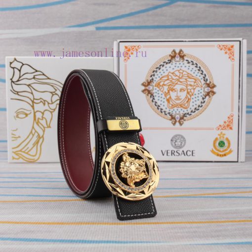 Belt belt Versace cowhide beltMen's belt material: 100% head layer cowhide belt, guaranteed 0islodjm - Image 7