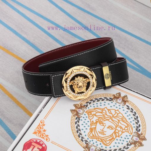 Belt belt Versace cowhide beltMen's belt material: 100% head layer cowhide belt, guaranteed 0islodjm - Image 13