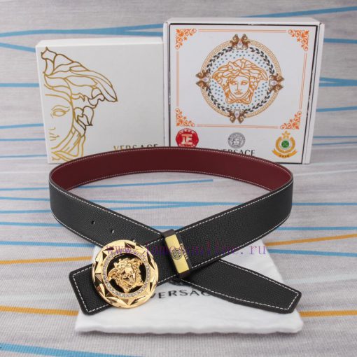 Belt belt Versace cowhide beltMen's belt material: 100% head layer cowhide belt, guaranteed 0islodjm - Image 15