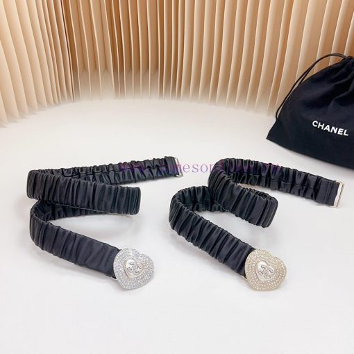 3.0cm Chanel official website new item, double-sided lambskin material, length 65.70.75.80.8 4xpy5md0 - Image 4