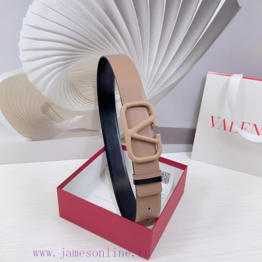 4.0cm Valentino waist belt, double-sided top layer cowhide material, length. 758.80.85.90.95 5h8fliff - Image 4