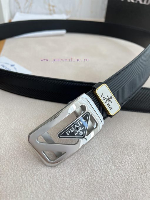 Prada PRADA Belt Automatic BeltAutomatic belt, classic acrylic pure steel material automatic q7lt8u7x - Image 8