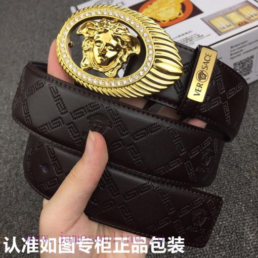 Versace. Versace ️ Diamond studdedGrade: Italian imported 100% top layer cowhide, Versace VE m5u7lbsy - Image 3