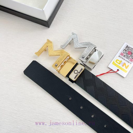 Montblanc Montblanc ️ Belt and beltBuckle, new original classic boutique two-color buckle, p 13r6oz4b - Image 10