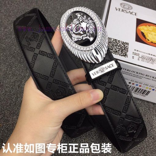 Versace. Versace ️ Diamond studdedGrade: Italian imported 100% top layer cowhide, Versace VE 0ggc3rn3 - Image 6