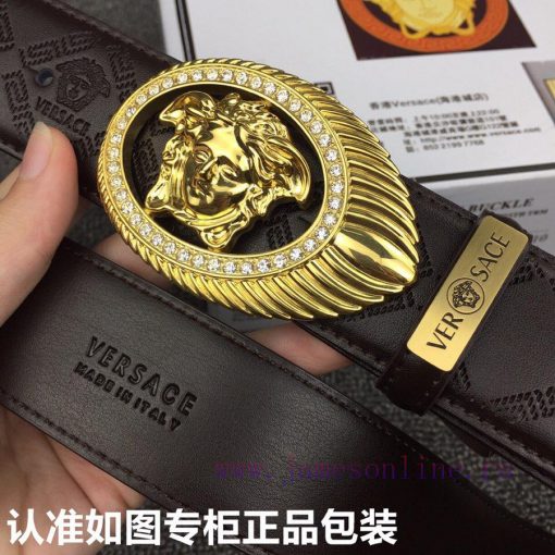 Versace. Versace ️ Diamond studdedGrade: Italian imported 100% top layer cowhide, Versace VE m5u7lbsy - Image 8