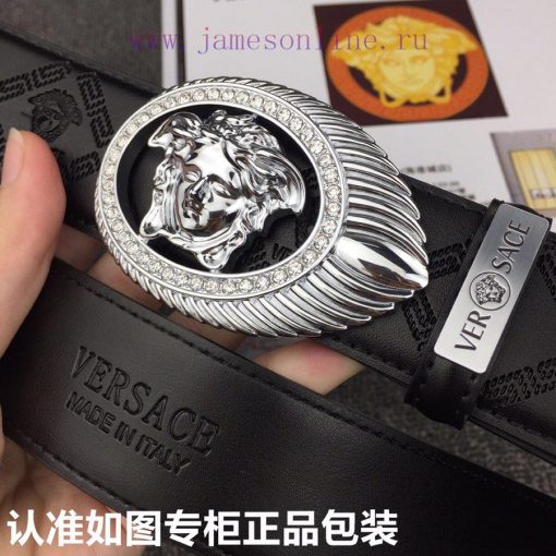 Versace. Versace ️ Diamond studdedGrade: Italian imported 100% top layer cowhide, Versace VE 0ggc3rn3 - Image 8