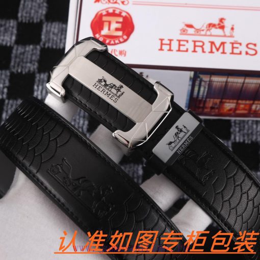 Men's belt HermesMen's leather belt is made of 100% head layer cowhide, ensuring that the 24 u9yfi784 - Image 4