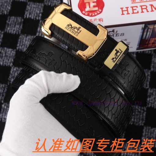 Men's belt HermesMen's leather belt is made of 100% head layer cowhide, ensuring that the 24 ixmyba9m - Image 2
